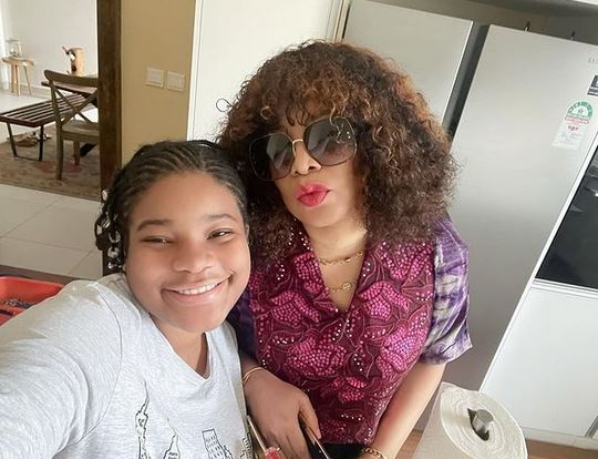 Monalisa Chinda and daughter